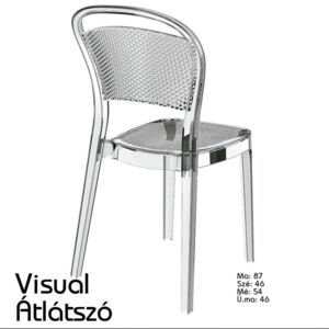 Visual szék áttetsző