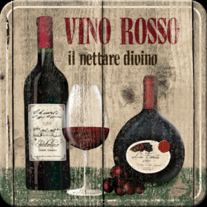 Nostalgic Art Alátét készlet 2 - Vino Rosso