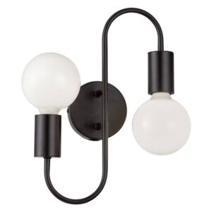 Viokef JANE fali lámpa, 2 foglalattal, fekete, E27 foglalattal, VIO-4233000