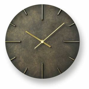 QUAINT barna 25cm átmérőjű sárgaréz fali óra