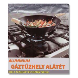 Gáztűzhely alátét alumínium 50 x 60 cm