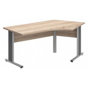 GS-200/110-J-AVA Szögben álló nagyméretű asztal jobbos kivitelben, AVA fémlábbal, 200 x 110 cm-es méretben