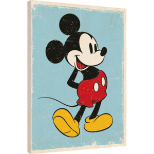 Vászonkép Miki Egér (Mickey Mouse) - Retro, (60 x 80 cm)