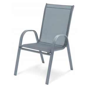 Max-Company acél kerti szék, szürke