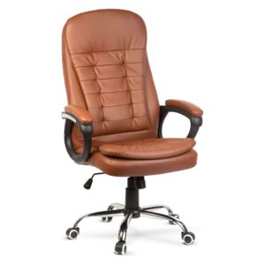 Irodai szék karfával - barna - 74 x 54 / 54 x 50 cm