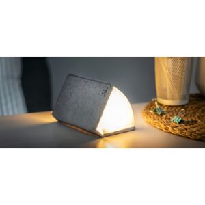 Összecsukható lámpa "Smart Book" mini, szürke textil - Gingko