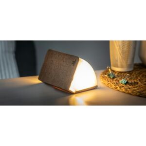 Összecsukható lámpa "Smart Book" mini, barna textil - Gingko