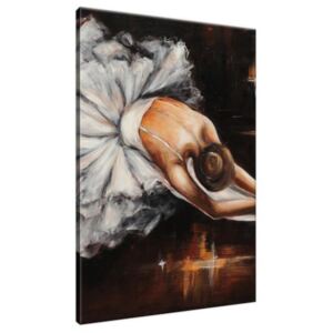 Kézzel festett kép Balett-táncosnő bemelegítése 70x100cm RM2737A_1AB