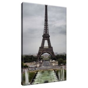 Vászonkép Eiffel-torony és az Avenue des Champs-Élysées 20x30cm 1104A_1S