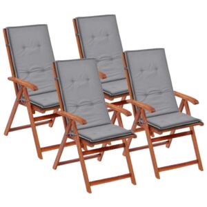 4 darabos kerti szék párna 120x50x3 cm