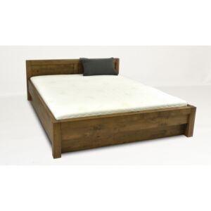 Fa ágy rakodótérrel - Szín: TÖLGYFA ( Oak ), Az ágy szélessége: 180 x 200 cm, Variáns: 1. Variáns