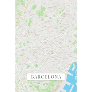 Barcelona color térképe