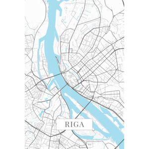 Riga white térképe