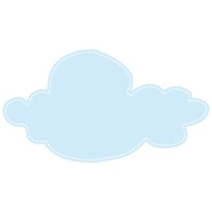 Falmatrica gyerekeknek Nagy kék felhőcske 10x10cm NK4256A_1HP