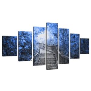 Vászonkép Lépcső a kék erdőben 210x100cm 2571A_7A