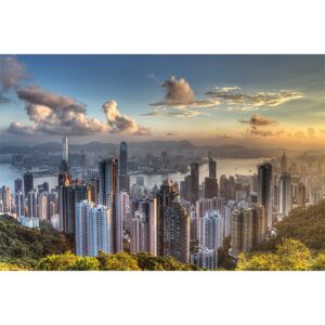 Plakát Hong Kong - Victoria Peak, (91.5 x 61 cm)