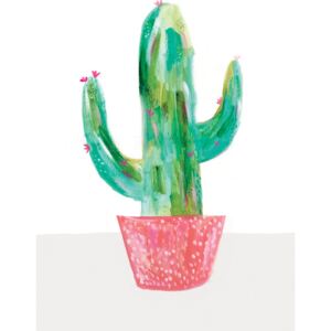 Ábra Painted cactus in coral plant pot, Laura Irwin