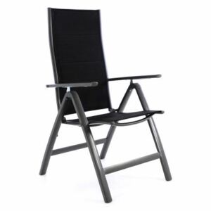 Kerti szék összecsukható DELUXE - fekete