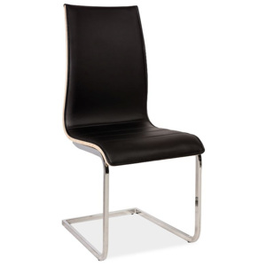 Židle HEAS H-133, 100x44x40, černá/Sonoma tyl