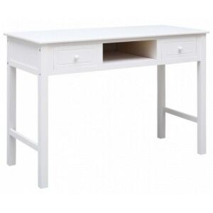 Fehér fa íróasztal 110 x 45 x 76 cm