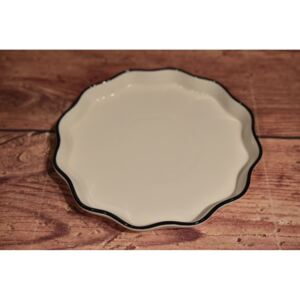 Porcelán tányér - fehér (á. 19,5 cm) - modern stílusú