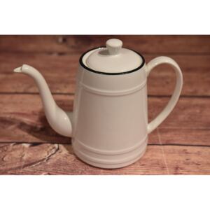 Porcelán teás kancsó - fehér 1 l - modern stílusú
