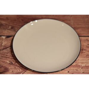 Porcelán tányér - fehér (á. 18 cm) - modern stílusú