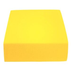 Jersey sárga lepedő 90x200 cm Grammsúly: Lux (190 g/m2)
