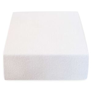 Frottír fehér lepedő 180x200 cm Grammsúly: Lux (200 g/m2)