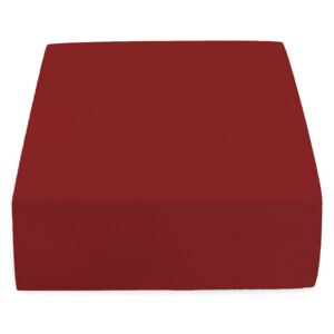 Frottír vörös lepedő 90x200 cm Grammsúly: Lux (200 g/m2)