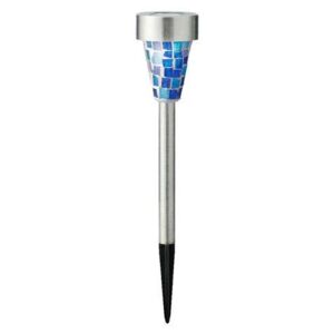 Napelemes leszúrható szolár LED lámpa, 28 cm, hideg fehér Kék