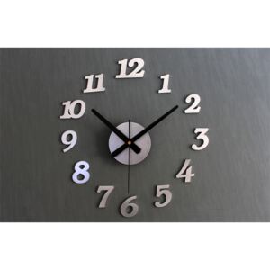 KIK Fal belső óra, öntapadós, ezüst, KX9714_1