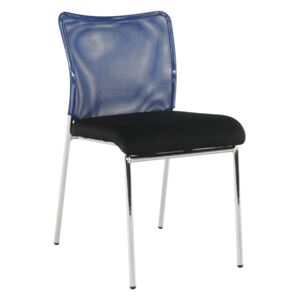 Irodai szék, kék/fekete/króm, ALTAN
