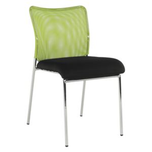 Irodai szék, zöld/fekete/króm, ALTAN
