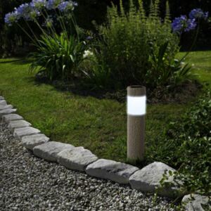 LED-es szolár lámpa (kőmintás, műanyag)