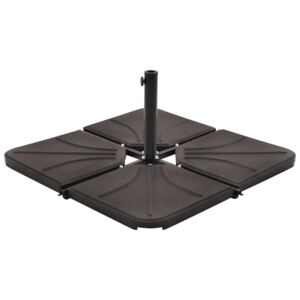 VidaXL fekete négyszög alakú beton napernyőtalp nehezék 18 kg