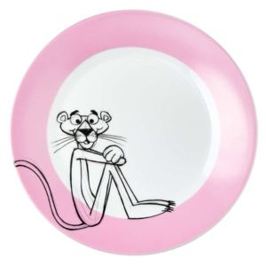 PINK PANTHER tányér, ülő Ø 20 cm