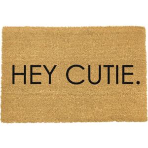 Hey Cutie természetes kókuszrost lábtörlő, 40 x 60 cm - Artsy Doormats