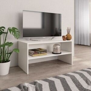 Fehér forgácslap TV-szekrény 80 x 40 x 40 cm