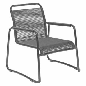 KLOE fekete műanyag kerti szék