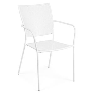 WENDY fehér fém karfás kerti szék