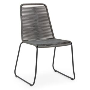 FIJI szürke acél kerti szék