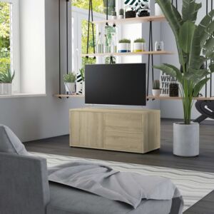 VidaXL sonomatölgy színű forgácslap TV-szekrény 80 x 34 x 36 cm