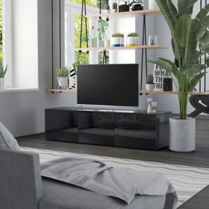 VidaXL magasfényű fekete forgácslap TV-szekrény 120 x 34 x 30 cm