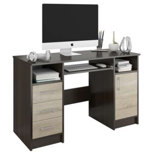 Modern íróasztal N11 wenge-sonoma