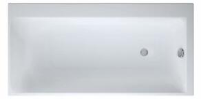 Cersanit Smart, akril kád 160x80cm jobb, fehér, S301-118