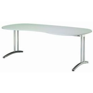 Baron Miro ergo asztal, 200 x 100 x 72 cm, egyenes kivitel, világosszürke