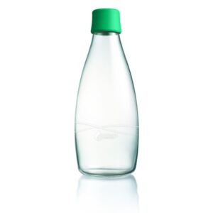 Élénkzöld üvegpalack élettartam garanciával, 800 ml - ReTap