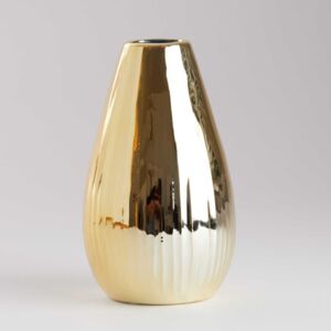 RIFFLE váza, arany 15,5 cm