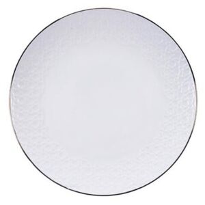 Nippon Stripe fehér tányér, ø 19 cm - Tokyo Design Studio